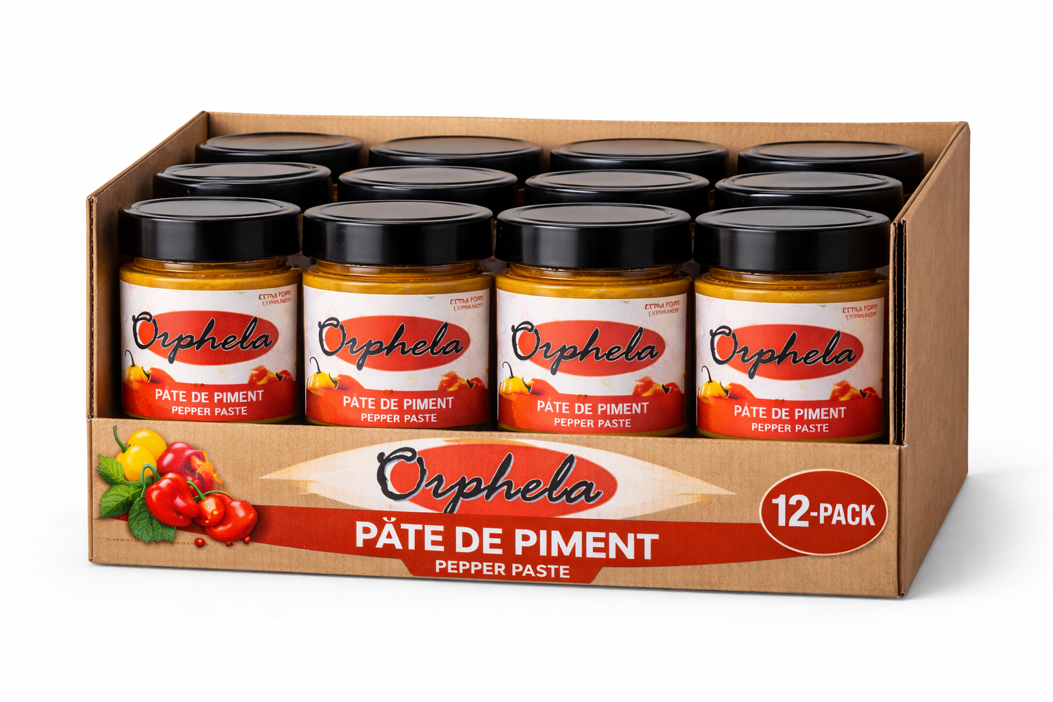Orphela Pâte de Piment – Wholesale (12-Jar Box)